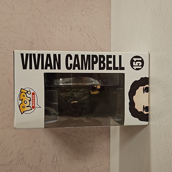 Pop! ROCKS Funk Pop Def Leppard's Vivian Campbell 151 @2020 NIB Collectible - Picture 2 of 7